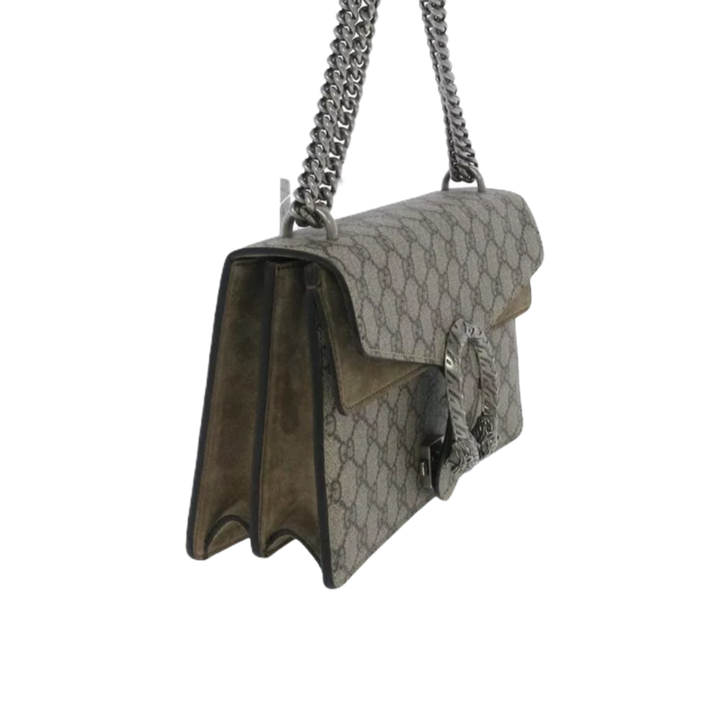 Gucci Monogram Chain Leather Shoulder Bag