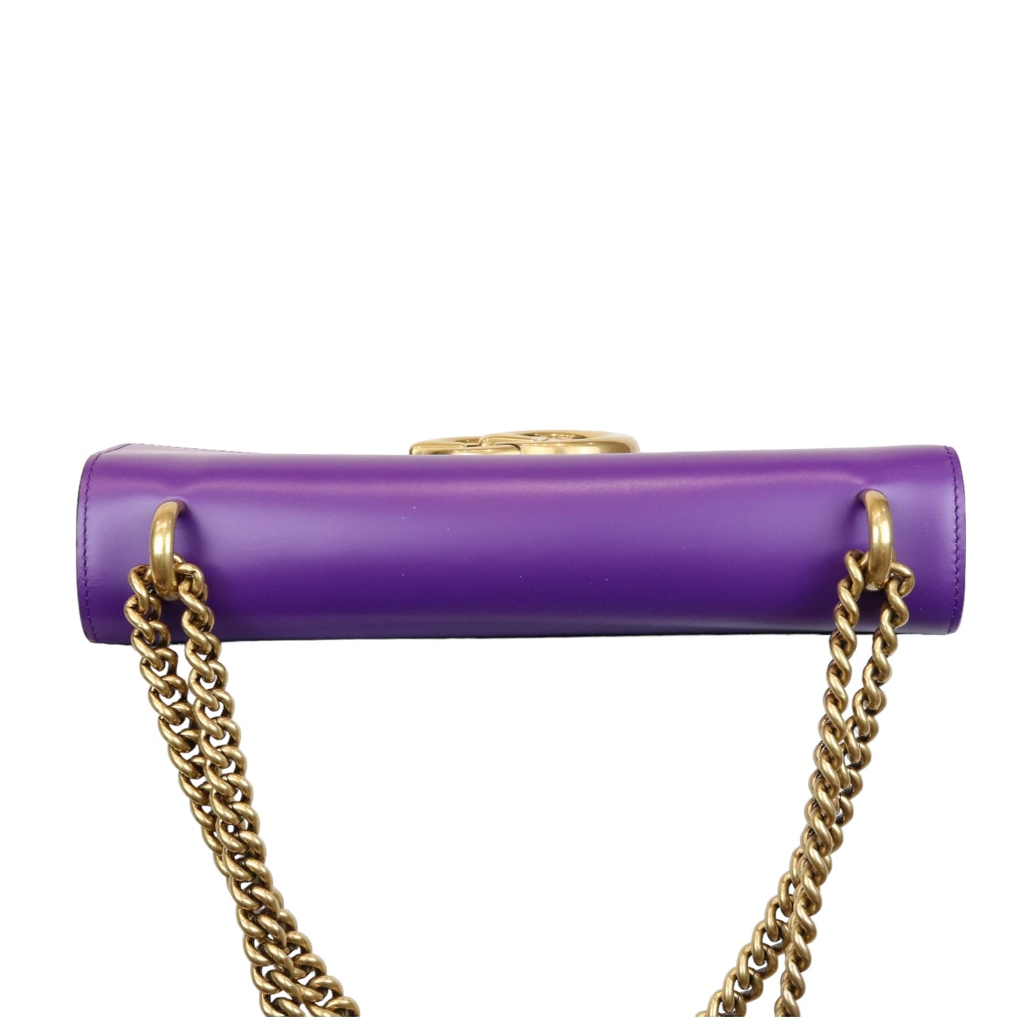 Gucci Lou Monogram Chain Leather Shoulder Bag