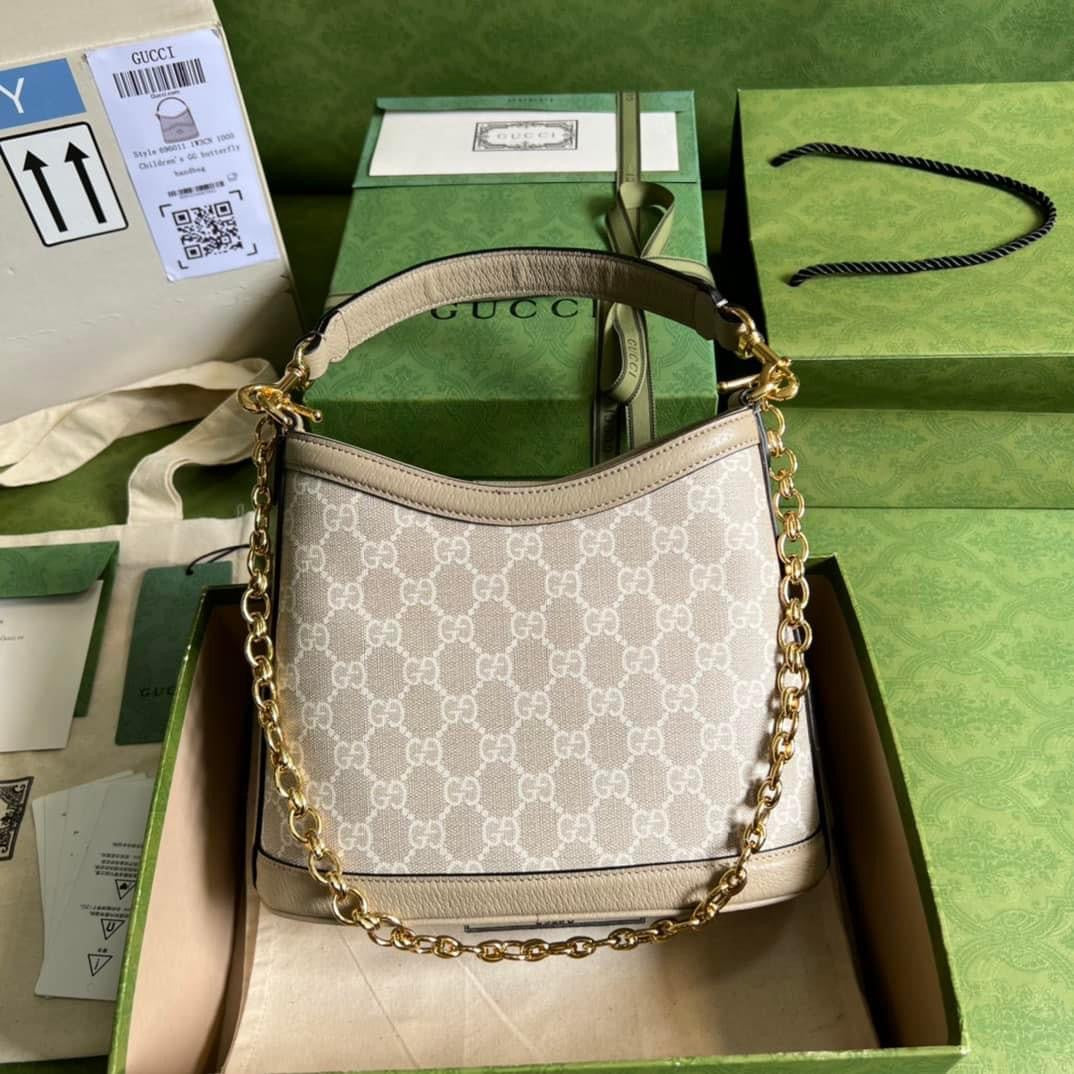Gucci Monogram Chain Leather Crossbody