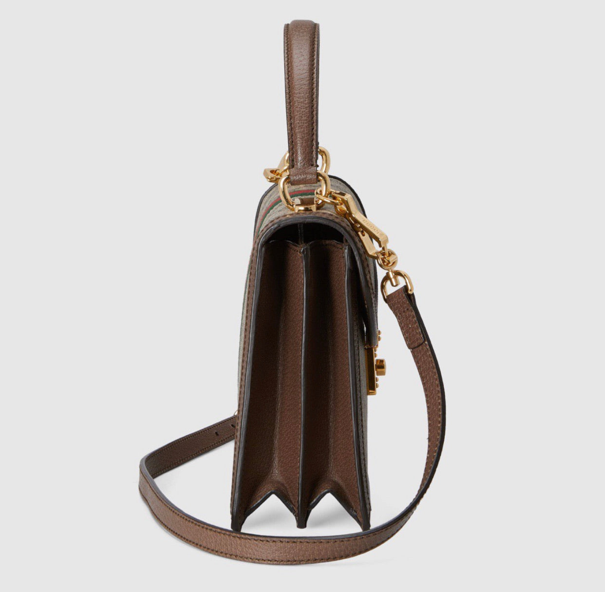 Gucci Leather Canvas Shoulder Bag Style 57