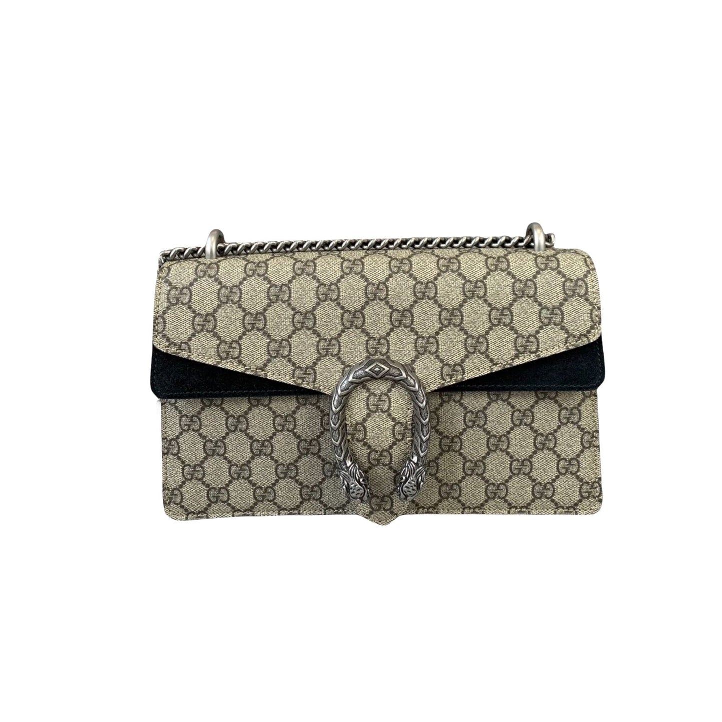 Gucci Monogram Chain Leather Shoulder Bag