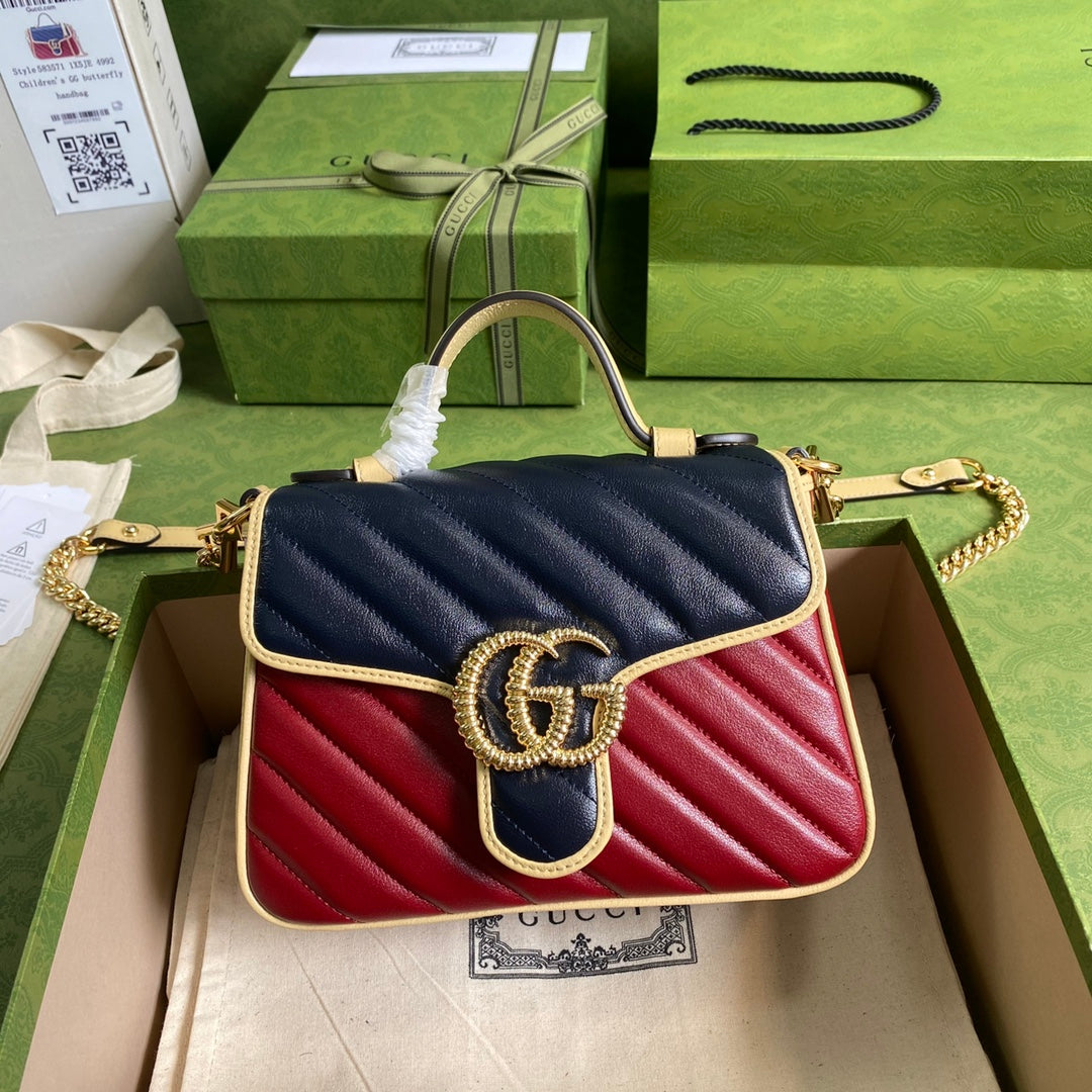 Gucci Monogram Chain Leather Crossbody