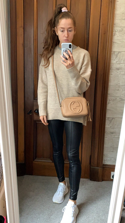 Gucci Soho Beige Leather Shoulder Bag Style 1