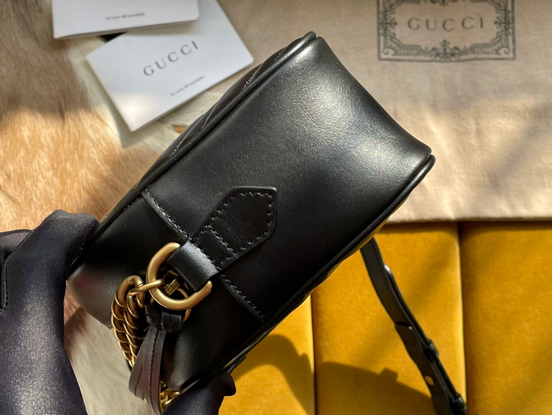 Gucci Monogram Chain Leather Crossbody