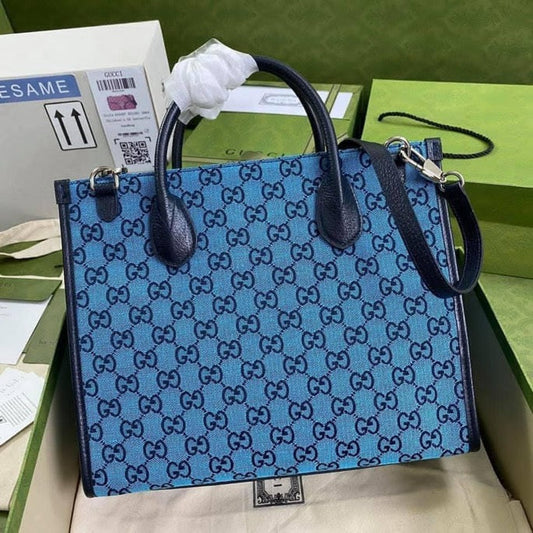 Gucci Leather Canvas Tote Style 16