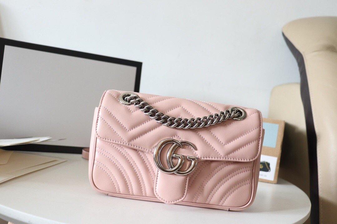 Gucci Monogram Chain Leather Crossbody