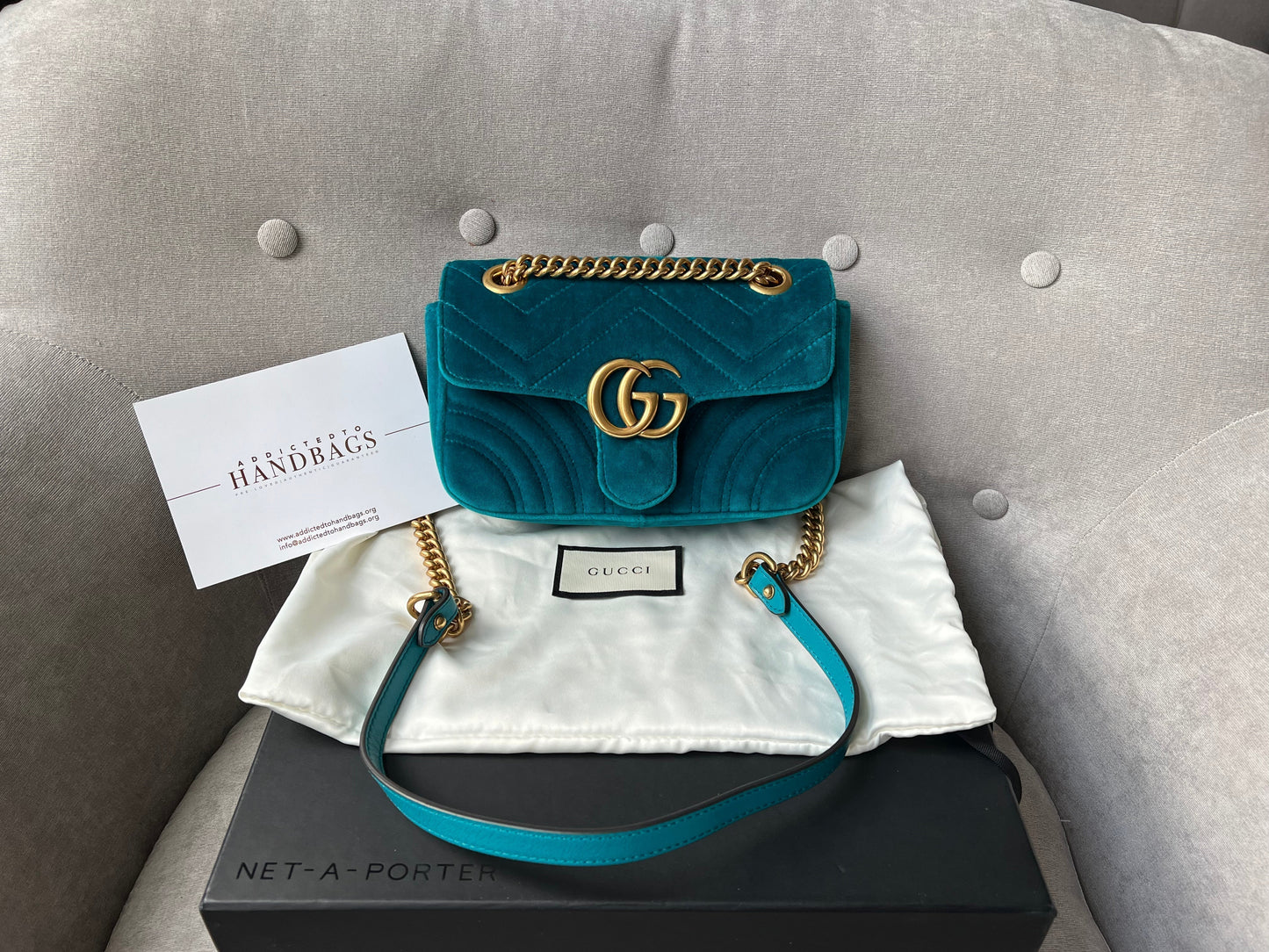 Gucci Chain Leather Shoulder Bag