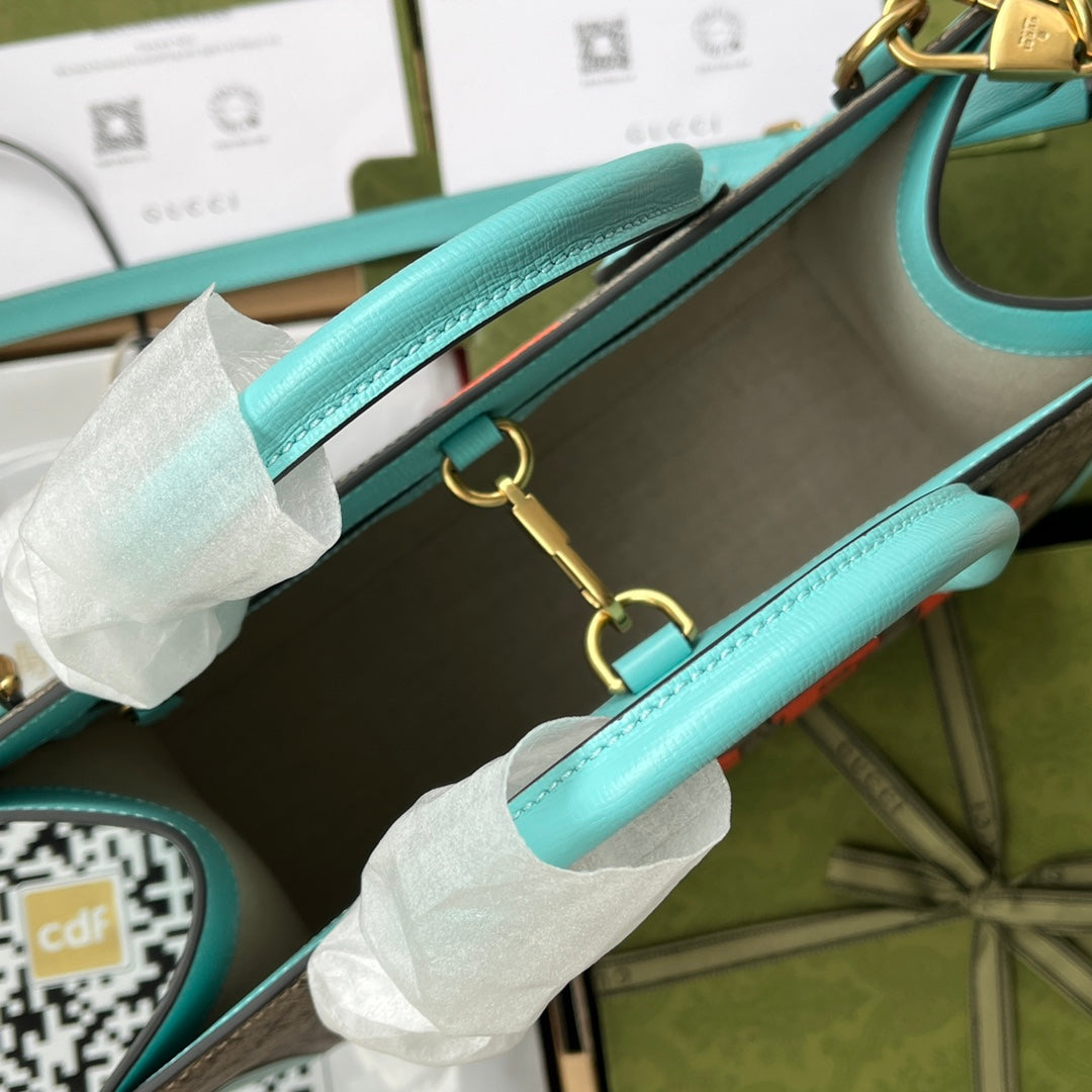 Gucci Monogram Leather Tote