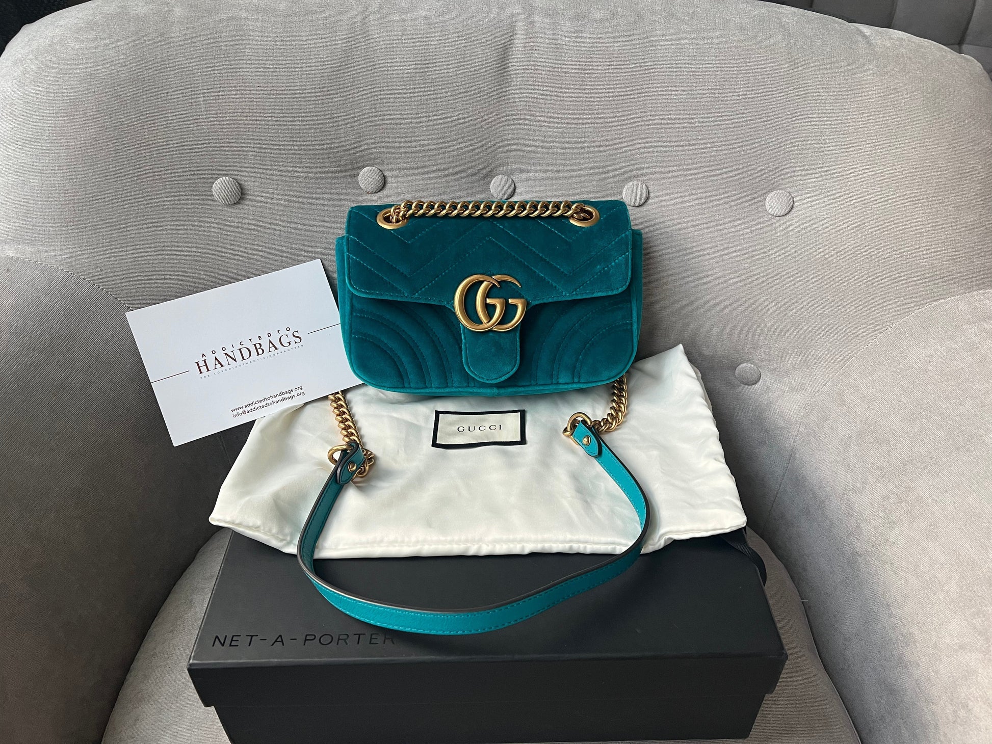Gucci Chain Leather Shoulder Bag