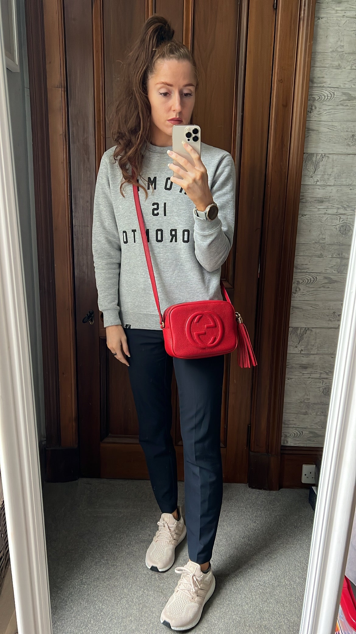 Gucci Soho Red Leather Shoulder Bag Style 4