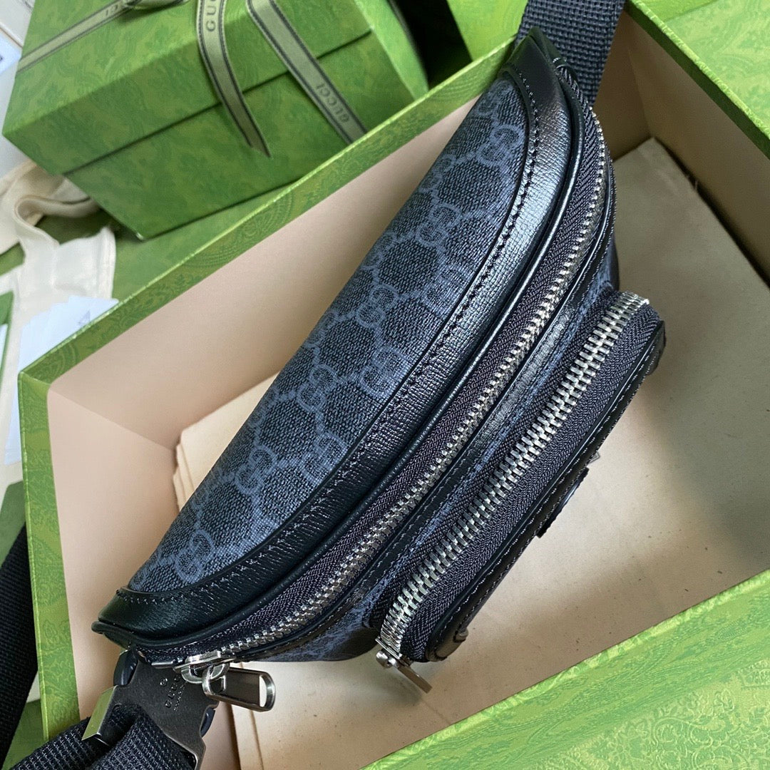 Gucci Monogram Leather Canvas Crossbody
