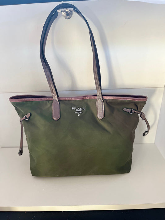 Prada Grøn ToteBag Luxury Handbag