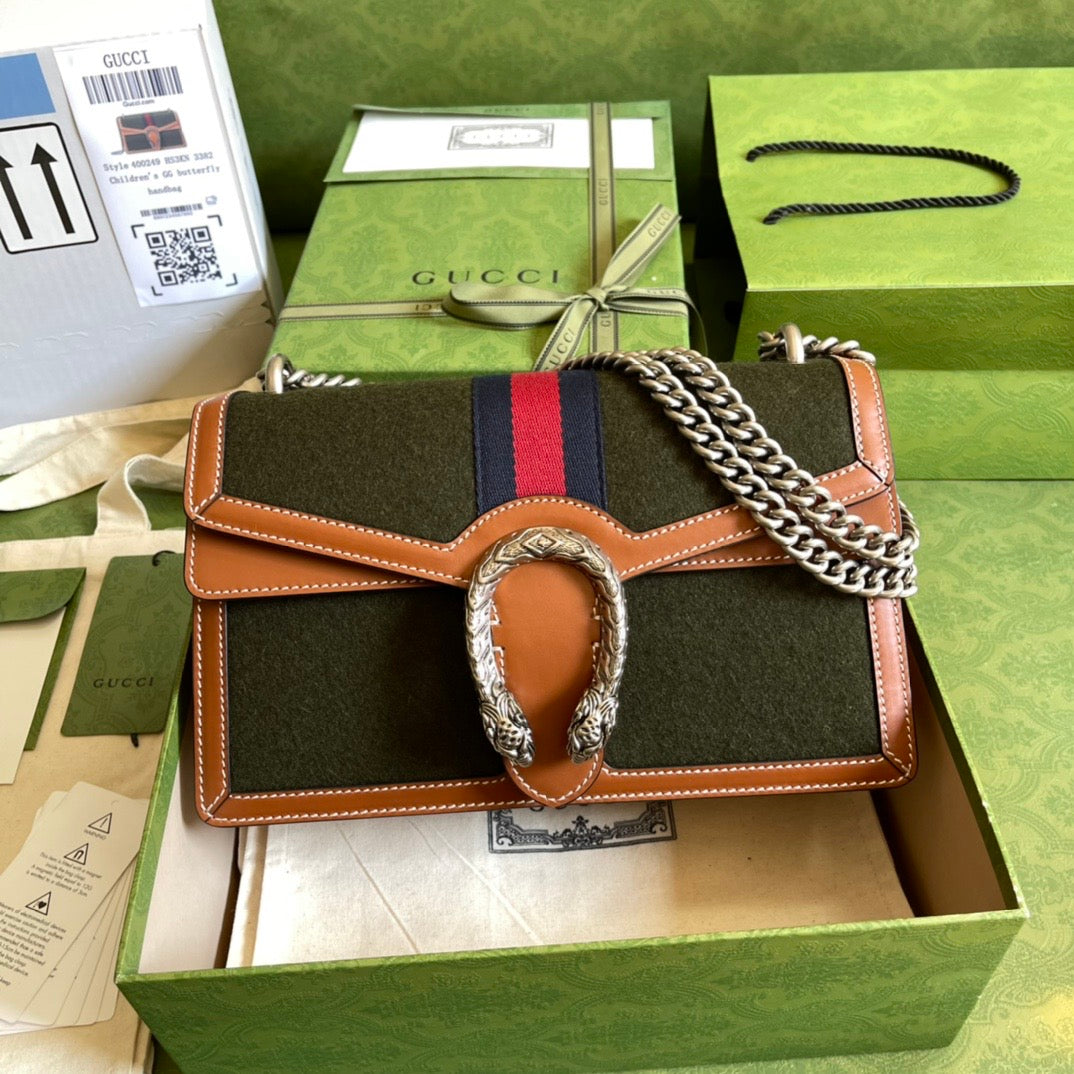 Gucci Dionysus Leather Chain Shoulder Bag Style 18