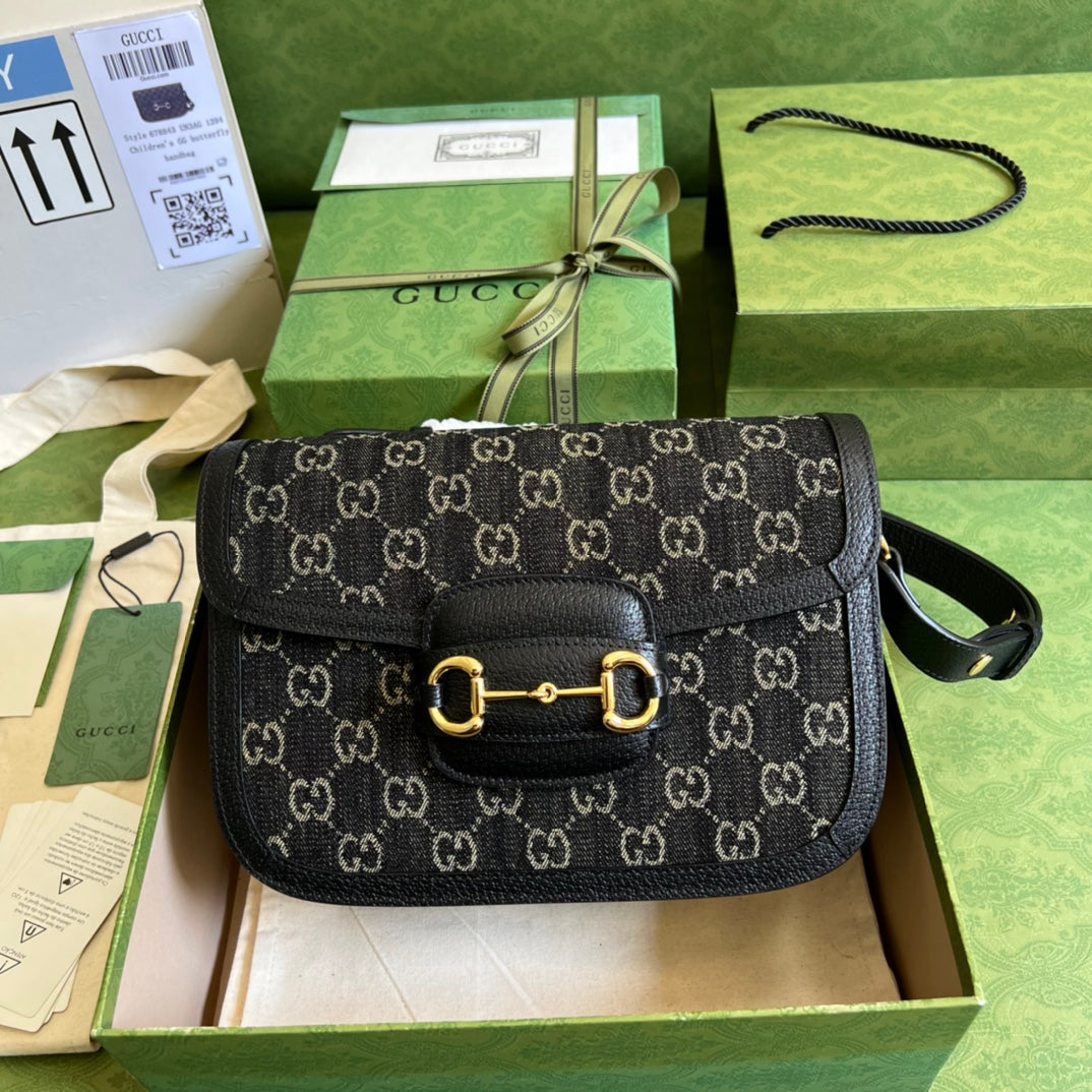 Gucci Monogram Leather Shoulder Bag