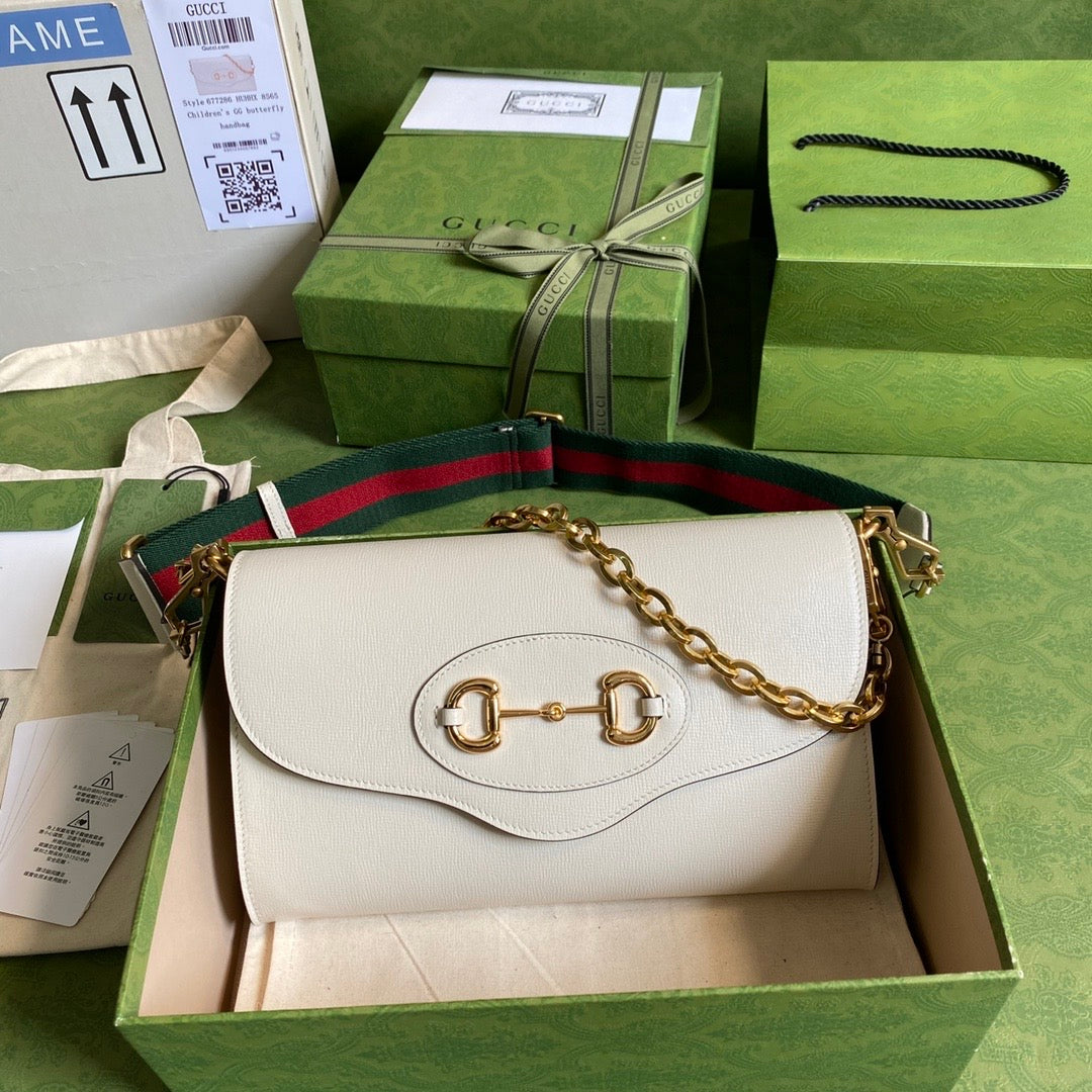 Gucci Leather Monogram Shoulder Bag Style 3