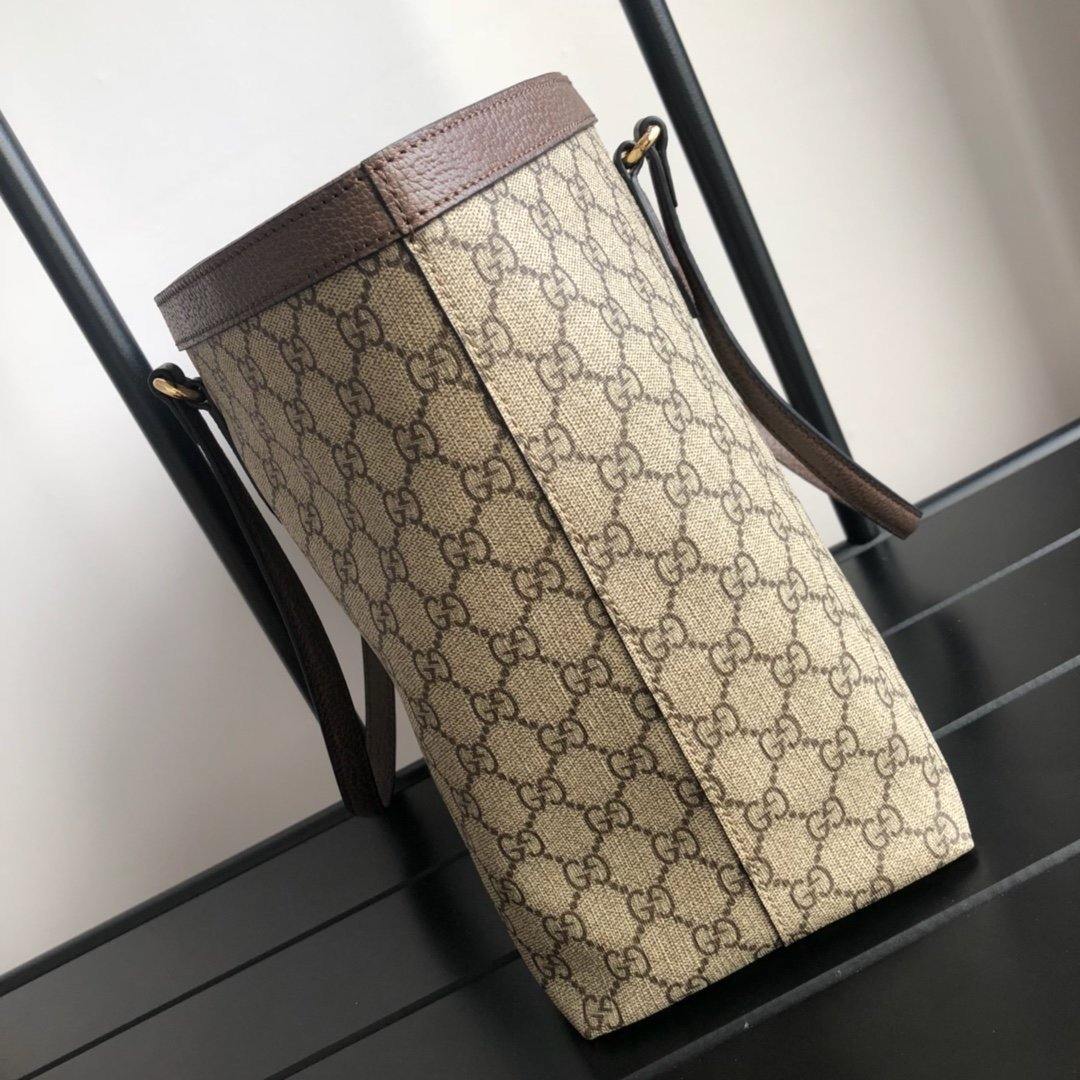 Gucci Ophidia Leather Canvas Tote Style 1