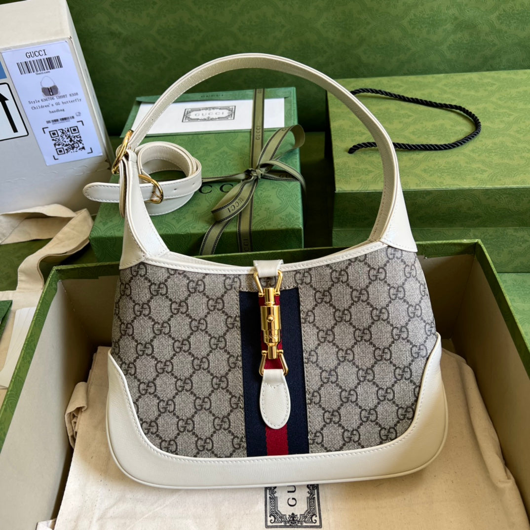 Gucci Monogram Leather Canvas Crossbody
