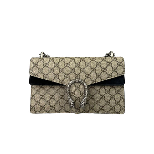 Gucci Monogram Chain Leather Shoulder Bag
