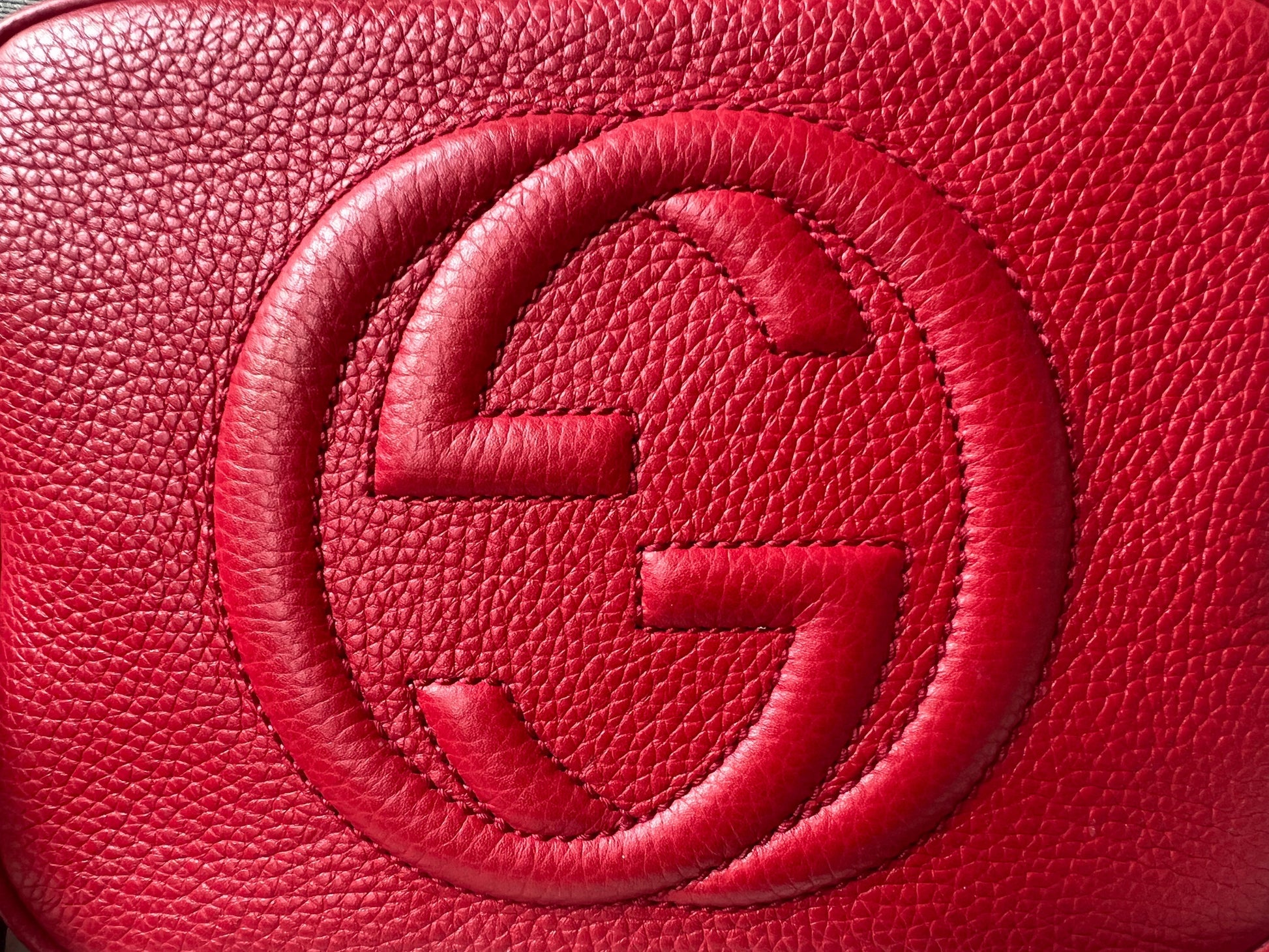 Gucci Soho Red Leather Shoulder Bag Style 5