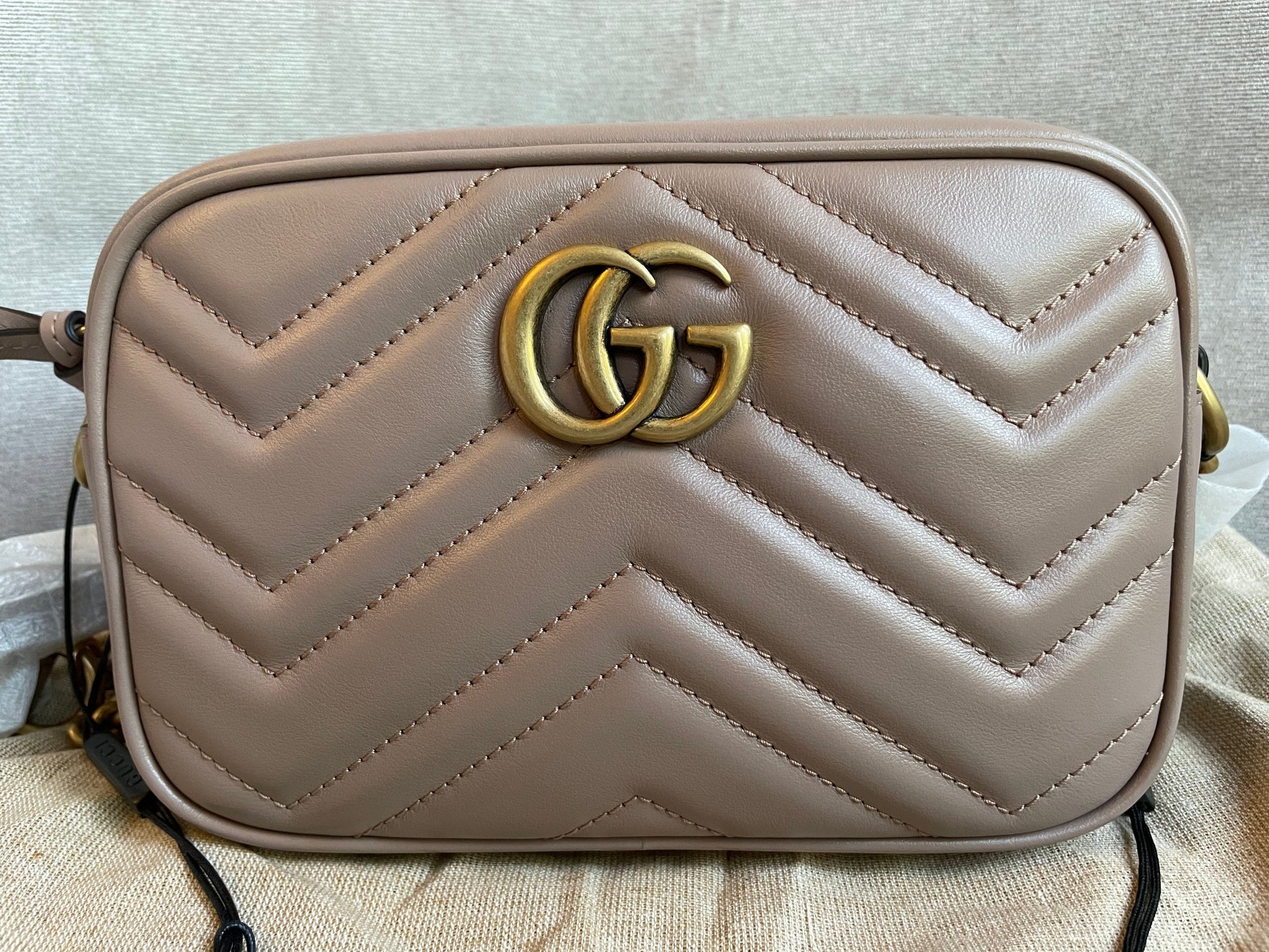 Gucci Lou Chain Leather Shoulder Bag
