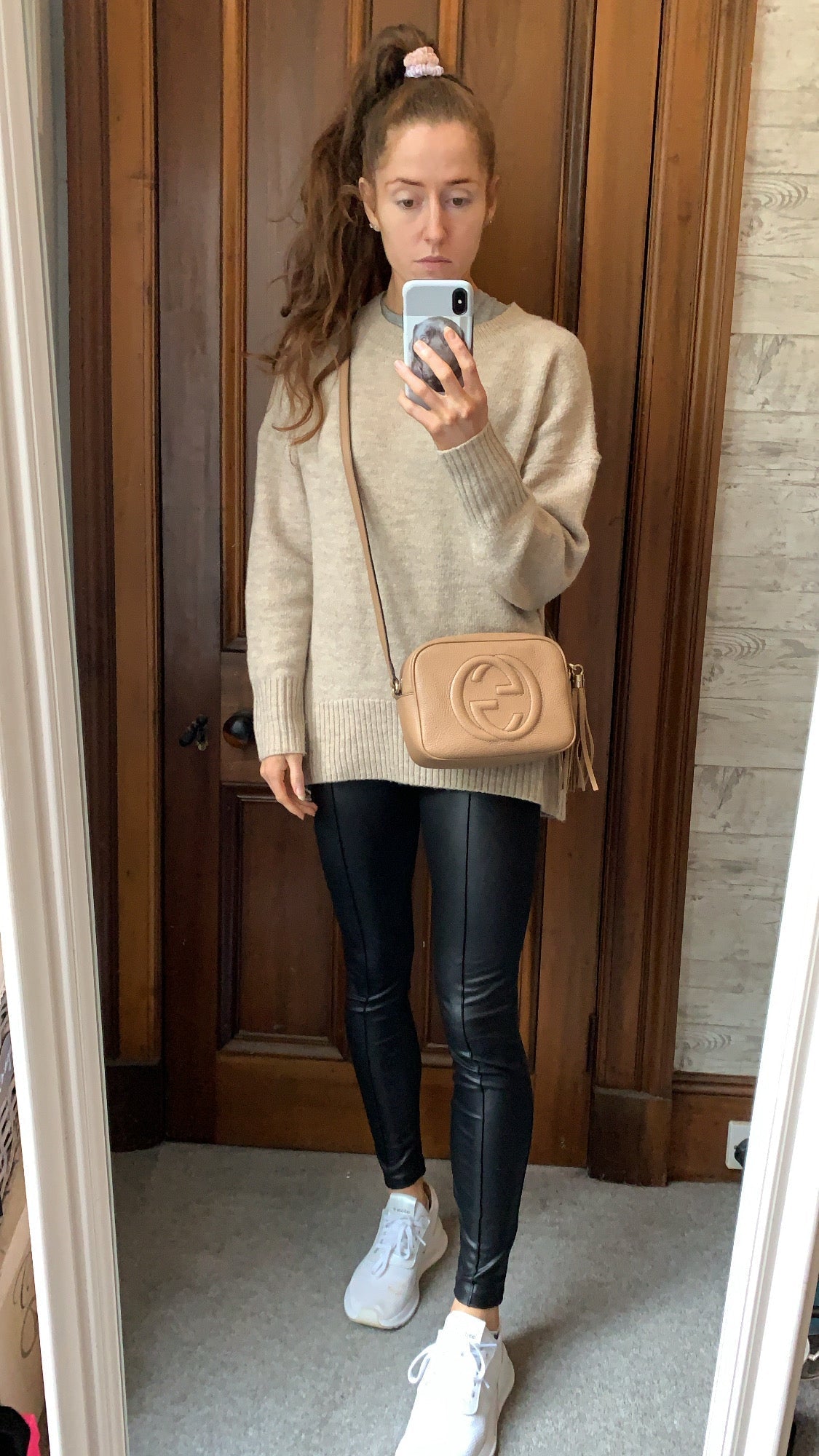 Gucci Soho Beige Leather Shoulder Bag Style 5