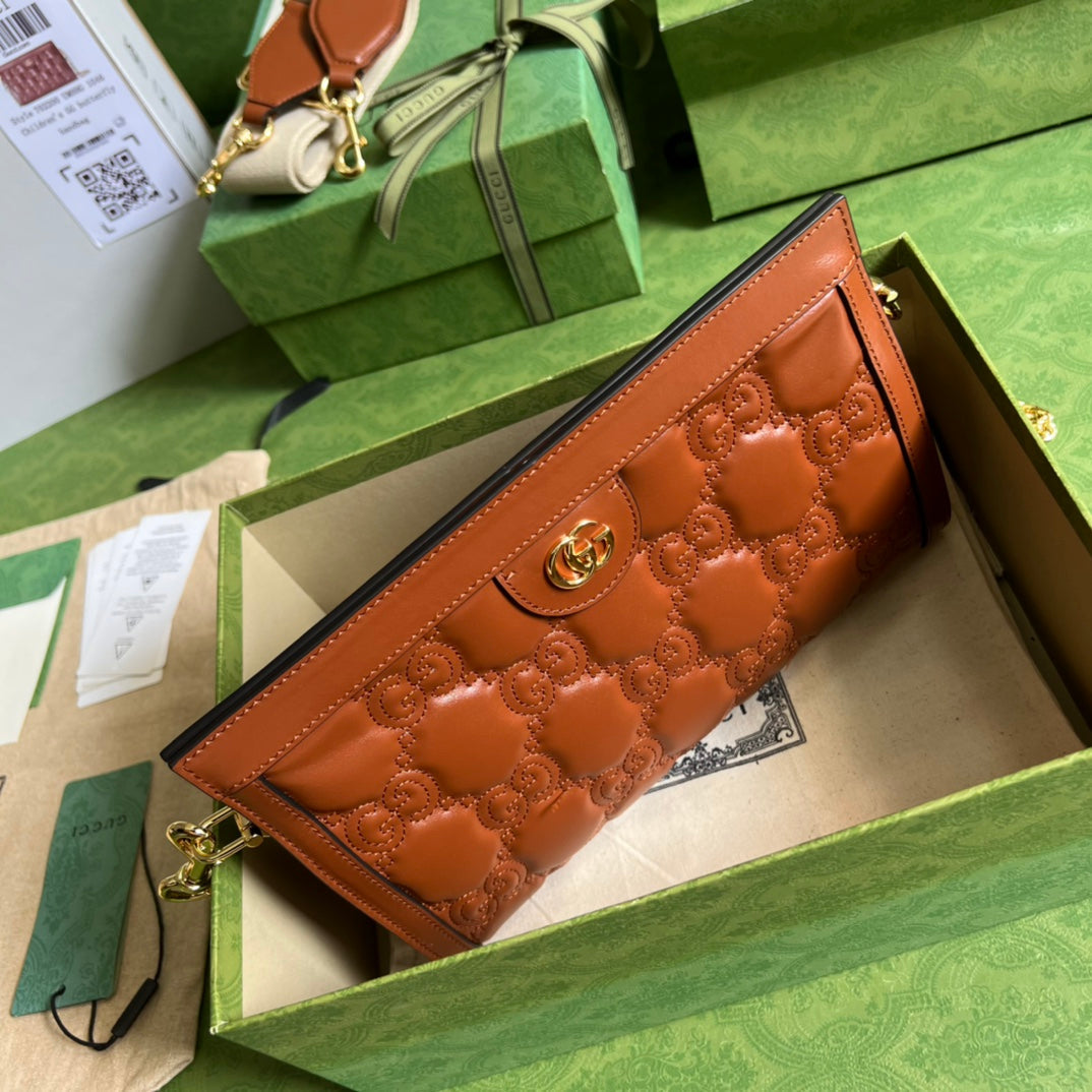 Gucci Leather Shoulder Bag Style 69