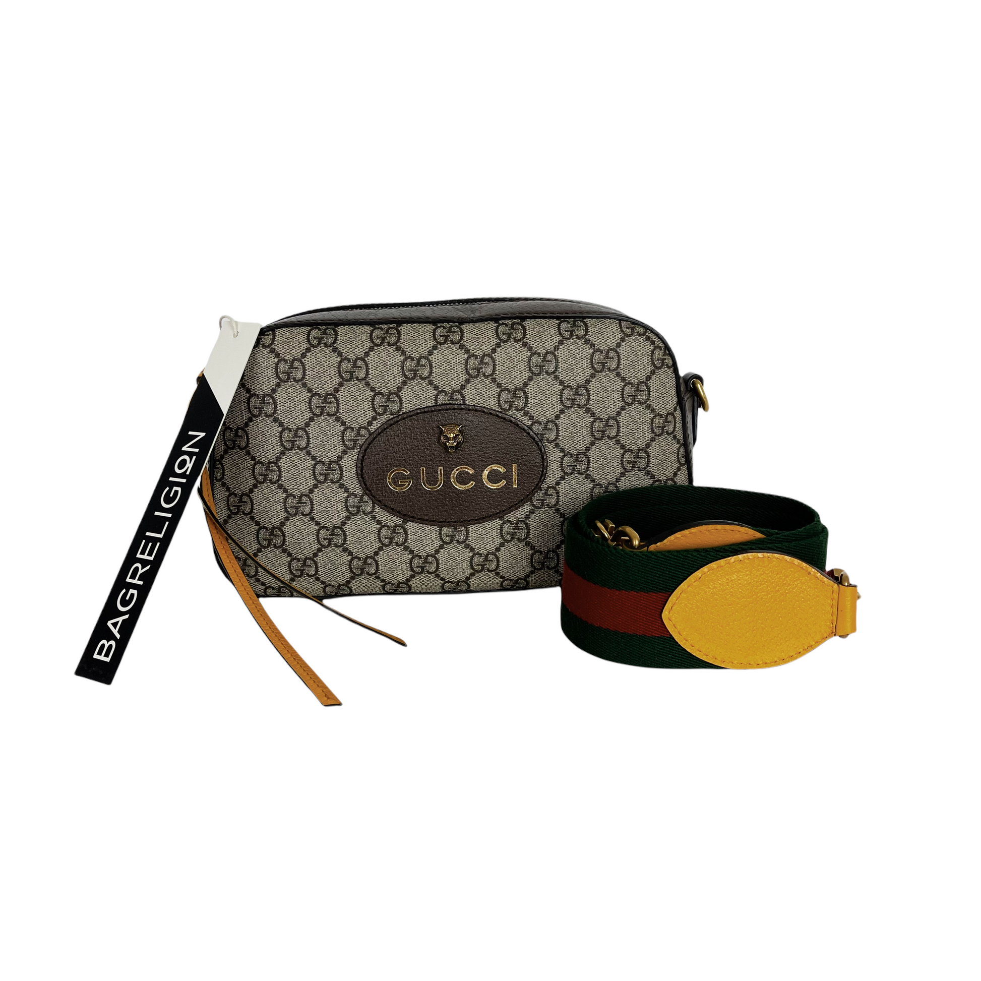 Gucci Leather Canvas Crossbody