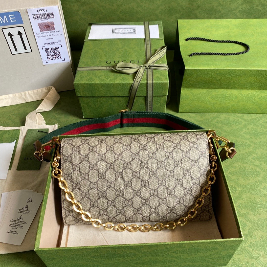 Gucci Horsebit Leather Chain Shoulder Bag Style 4