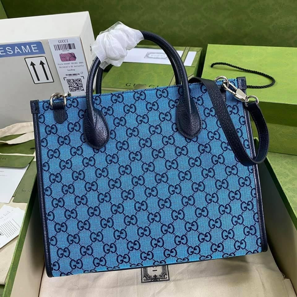 Gucci Leather Canvas Tote Style 72