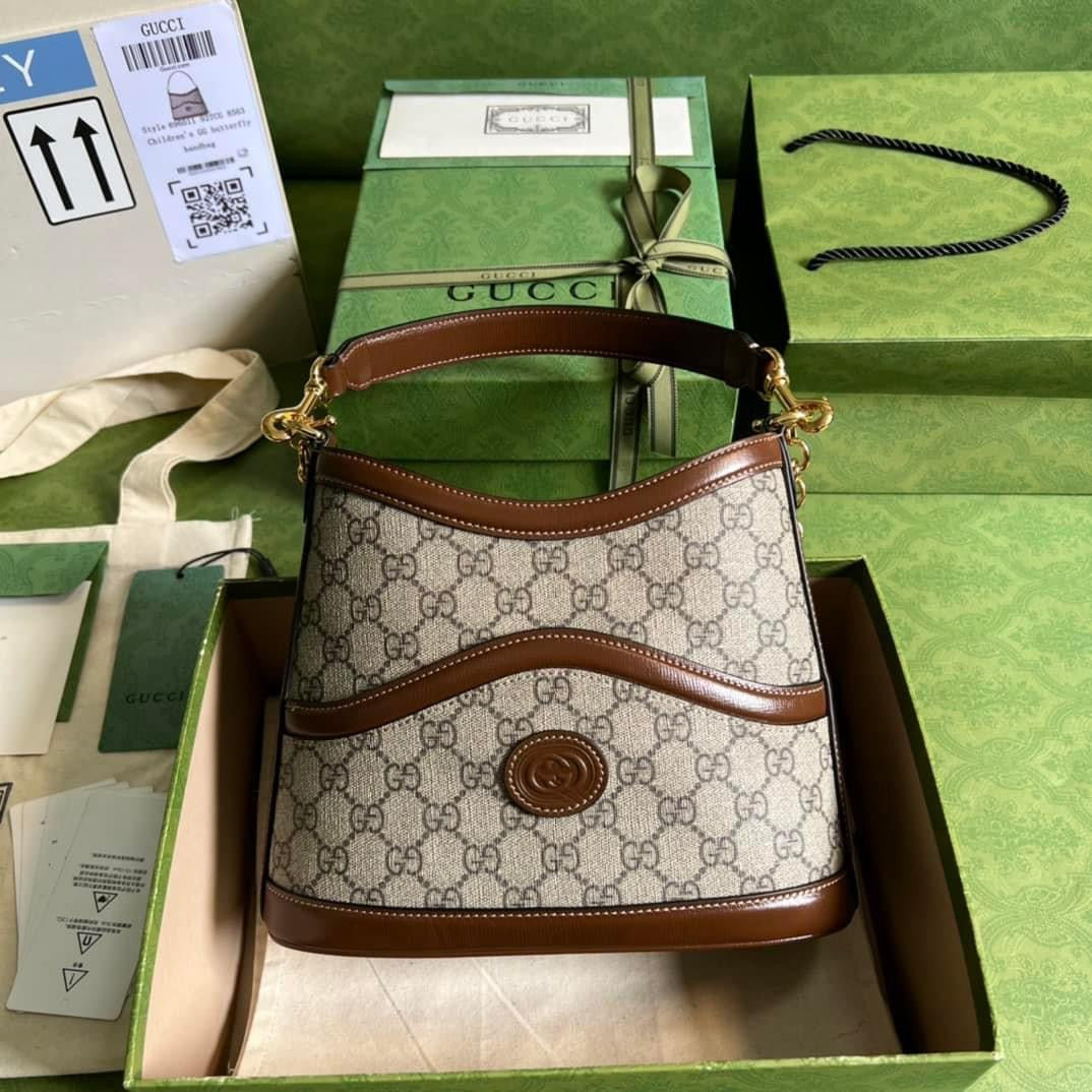 Gucci Monogram Chain Leather Crossbody