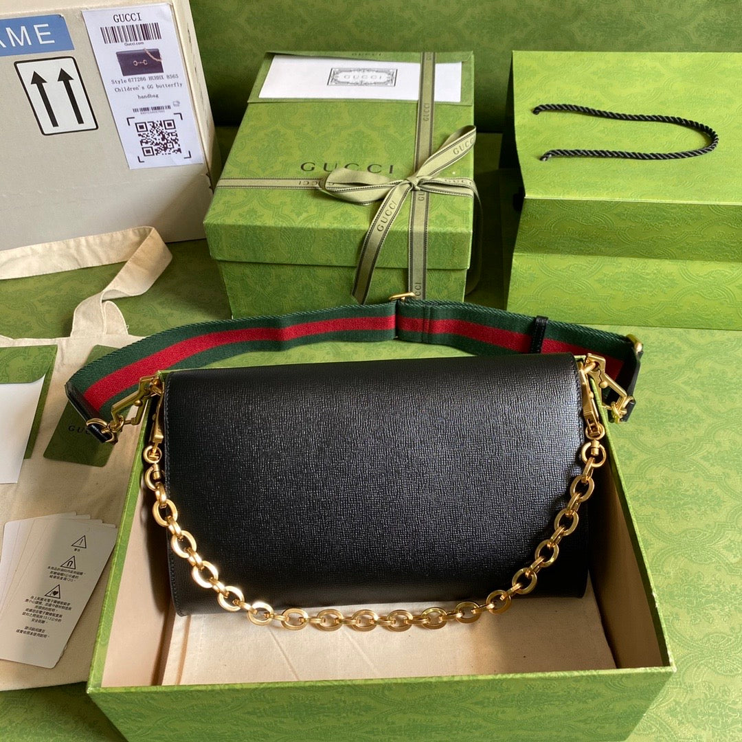 Gucci Horsebit Leather Chain Shoulder Bag Style 2