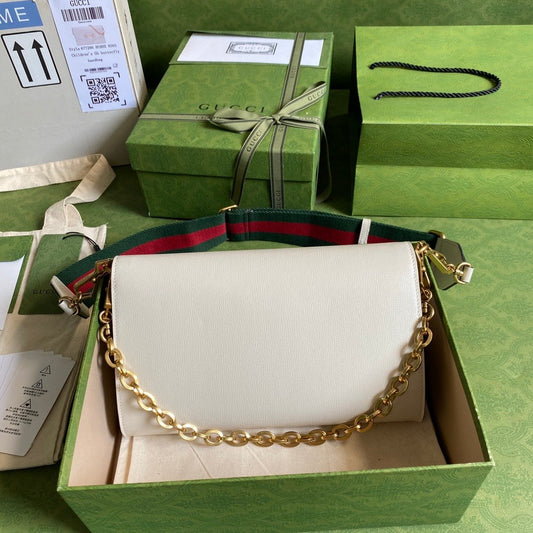 Gucci Horsebit Leather Chain Shoulder Bag Style 3