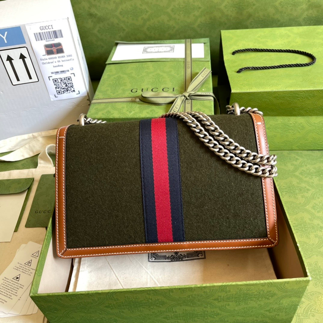 Gucci Dionysus Leather Chain Shoulder Bag Style 18