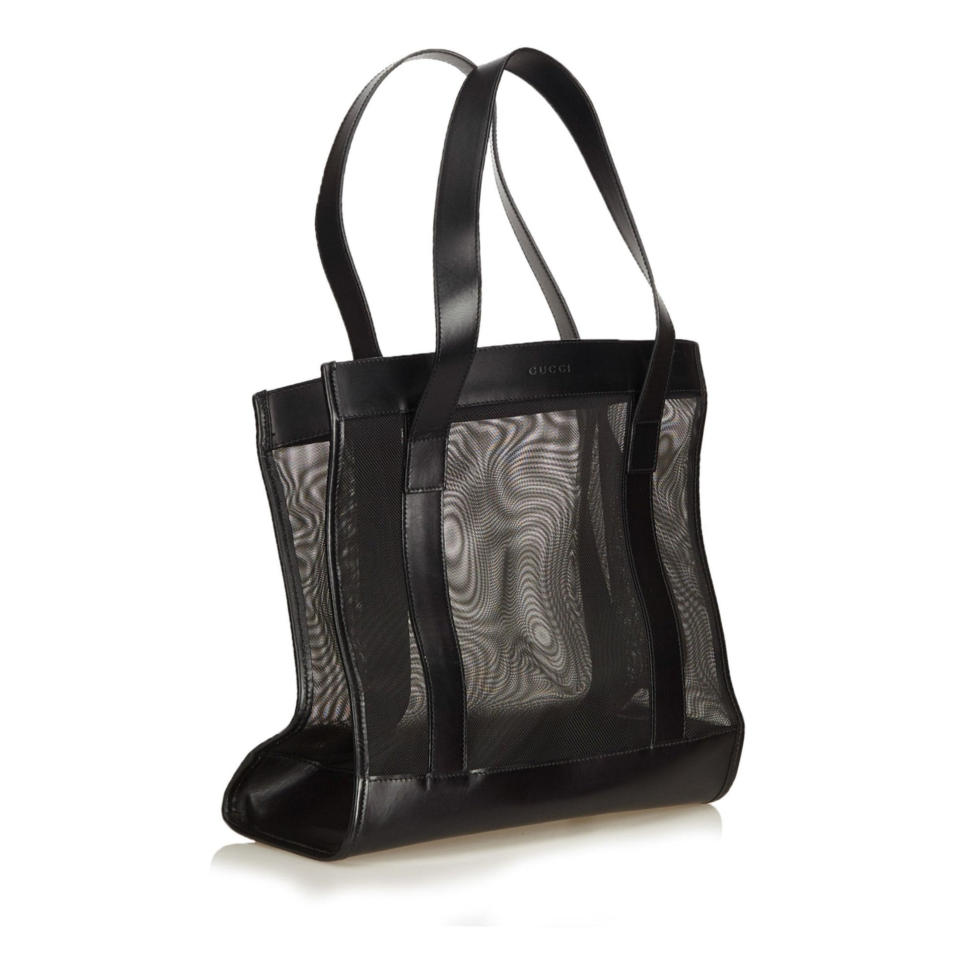 Gucci Black Leather Tote Style 5