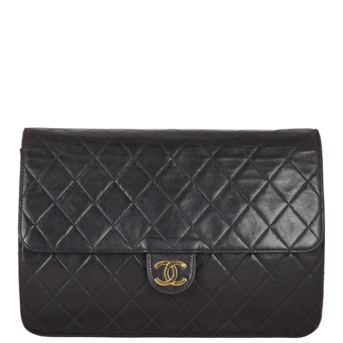 Chanel CC Flap Bag | Black Lambskin