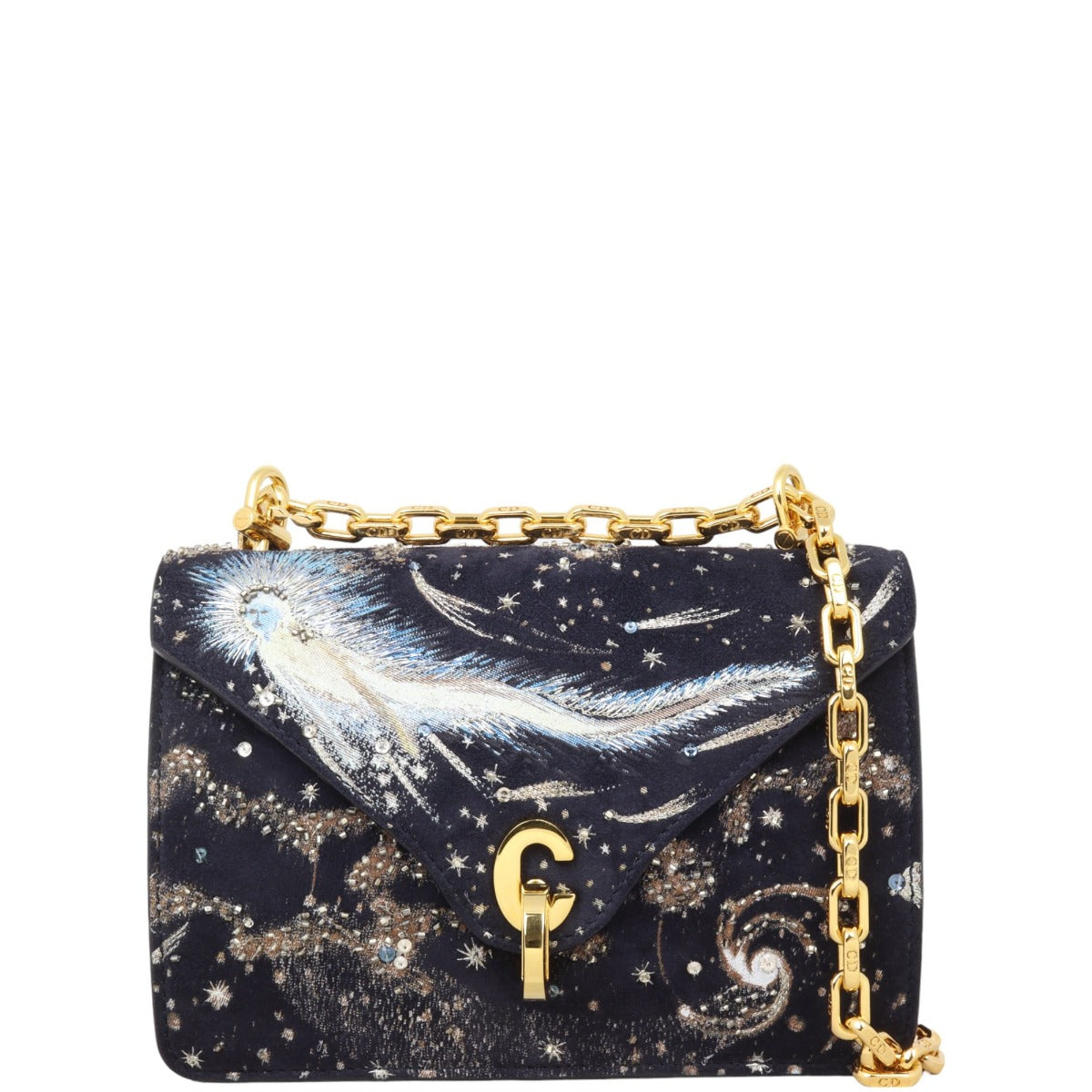 Dior Cest Dior I Feel Blue Flap Bag