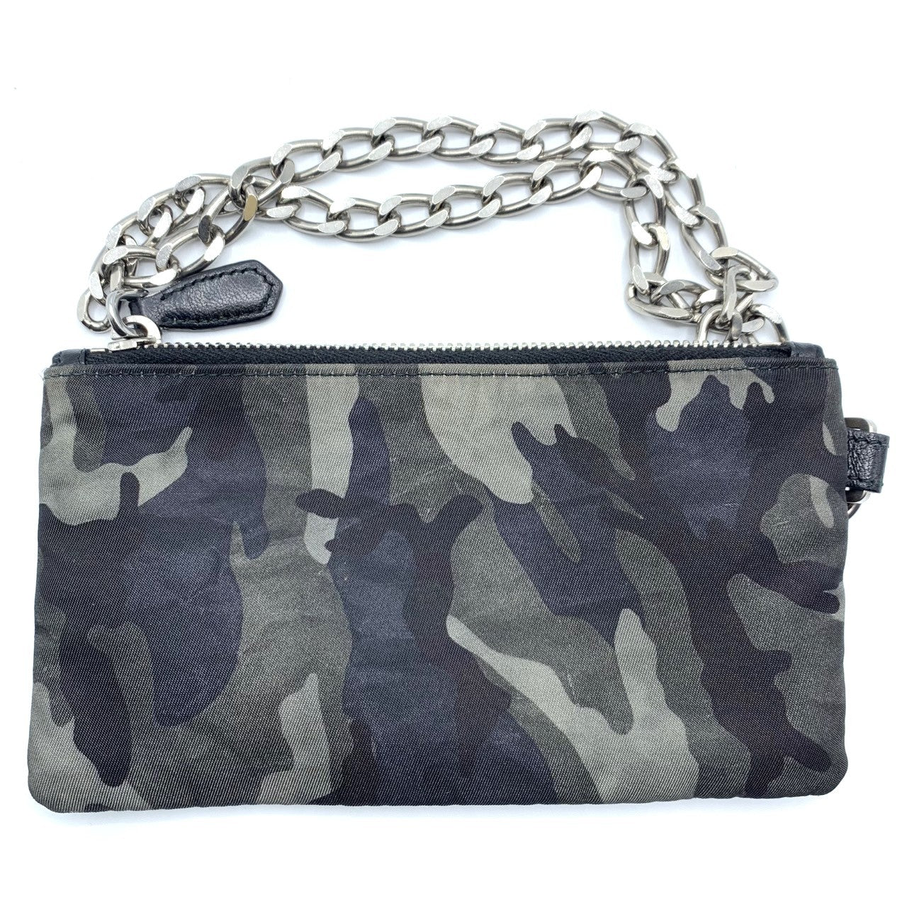 Prada Nylon Chain Coin Case Pouch 2M1273