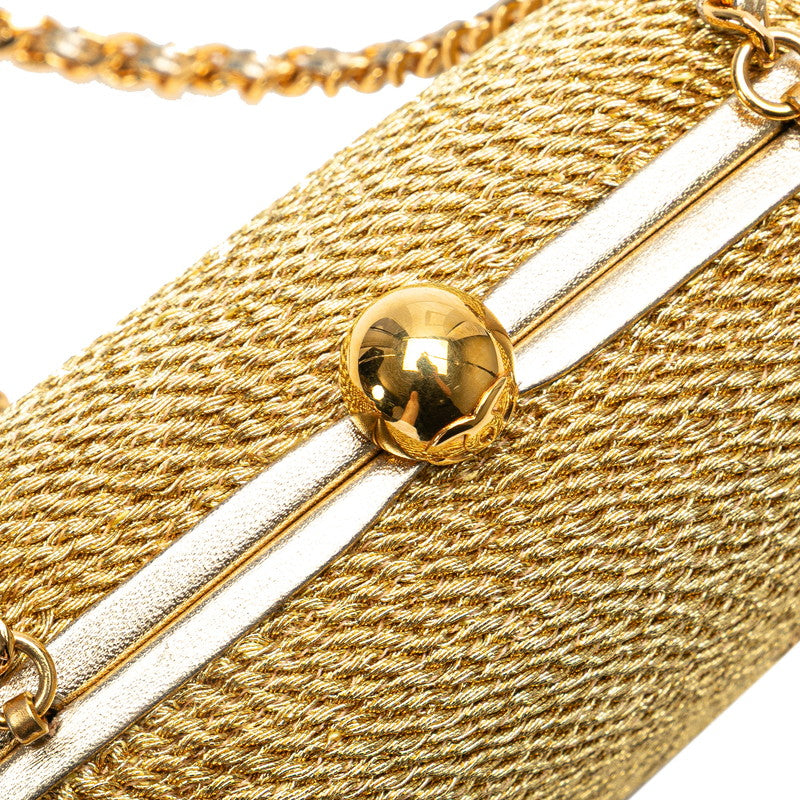 Chanel Coco Glitter Canvas Shoulder Bag