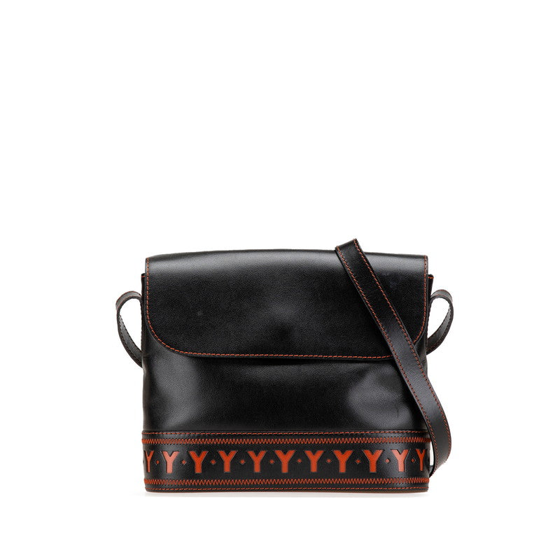 Saint Laurent YSL Cutout Leather Shoulder Bag