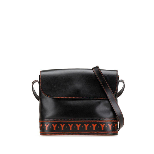 Saint Laurent YSL Cutout Leather Shoulder Bag