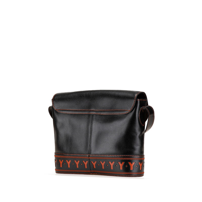 Saint Laurent YSL Cutout Leather Shoulder Bag