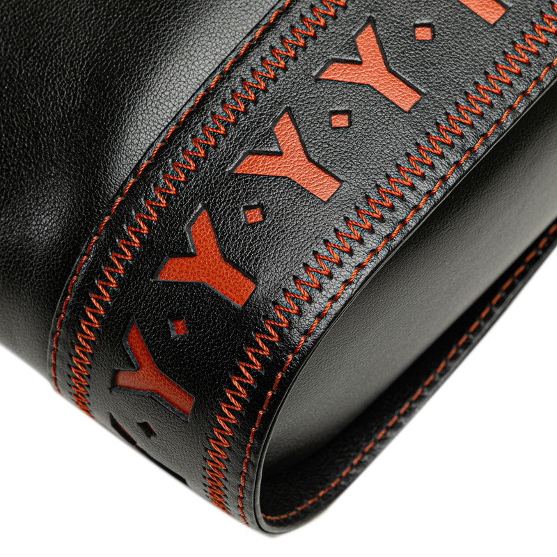 Saint Laurent YSL Cutout Leather Shoulder Bag