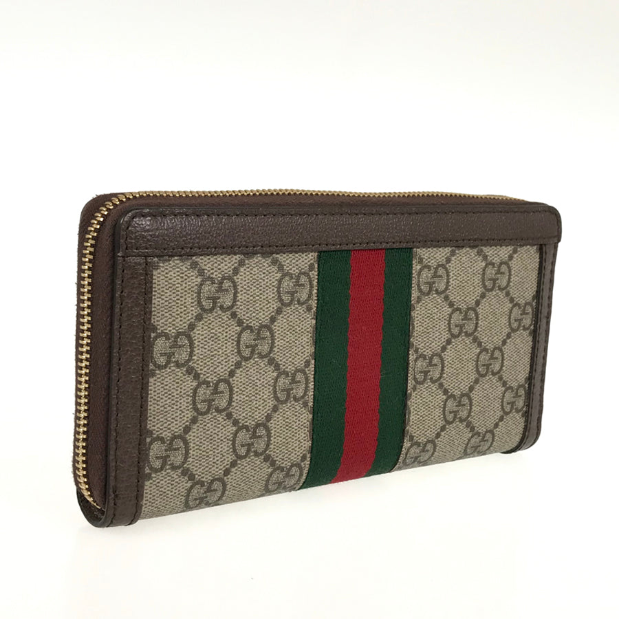 Gucci Leather Canvas Shoulder Bag