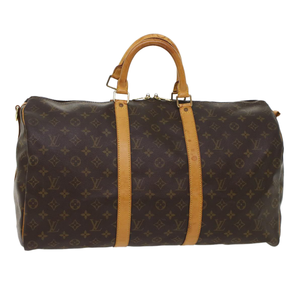 LOUIS VUITTON Monogram Keepall Bandouliere 50 Boston Bag M41416 LV ki2744