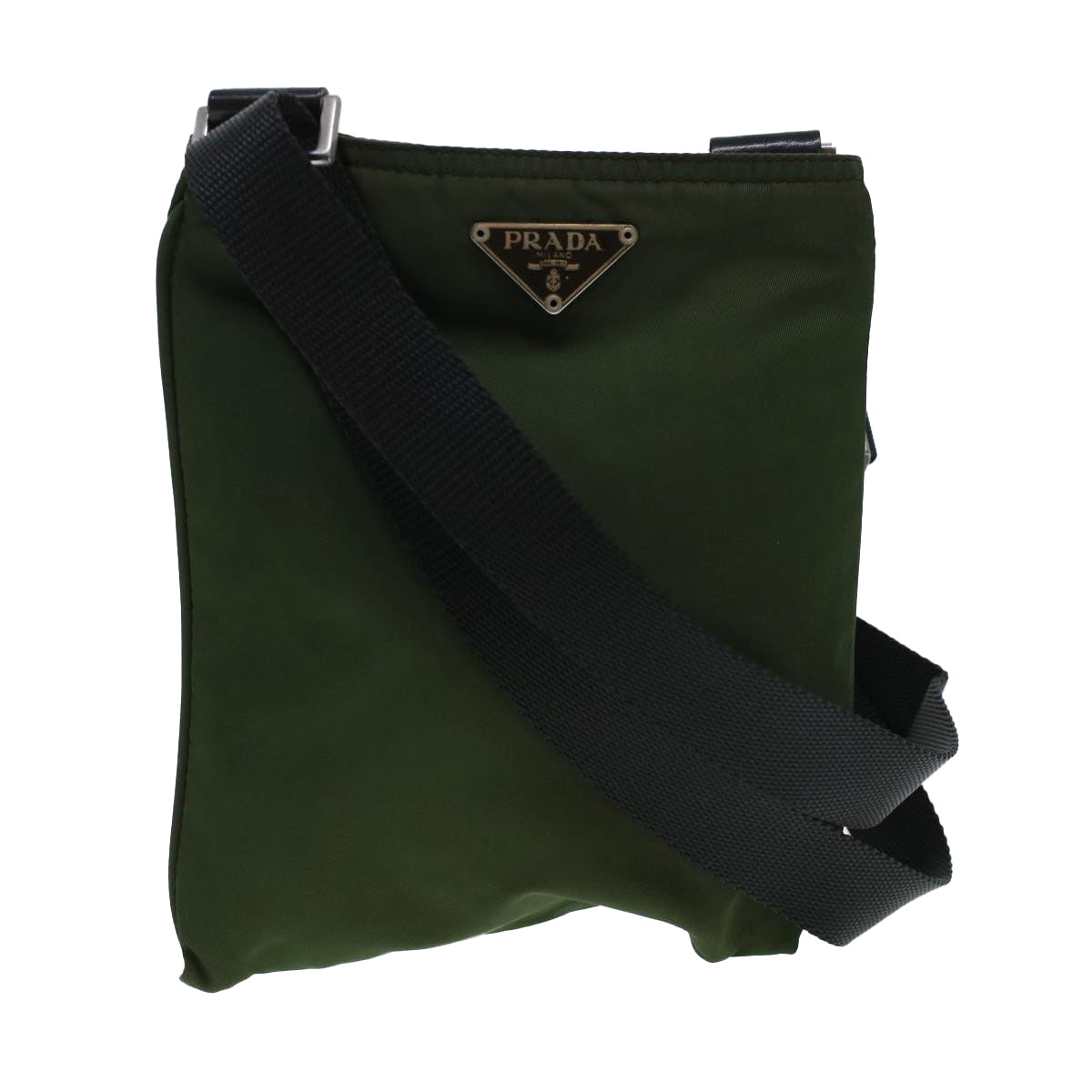 Prada Shoulder Bag Nylon Khaki