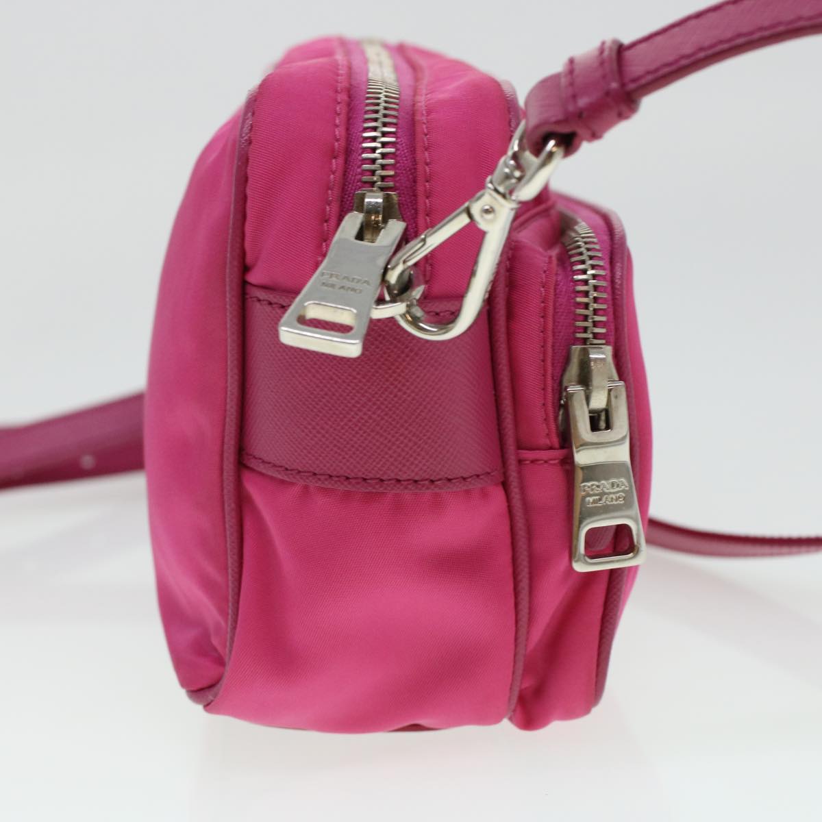 PRADA Shoulder Bag Nylon Pink Auth