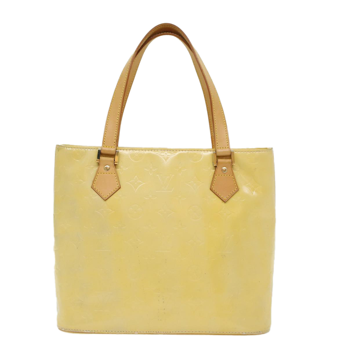 LOUIS VUITTON Monogram Vernis Houston Hand Bag Gris M91053 LV ki3182