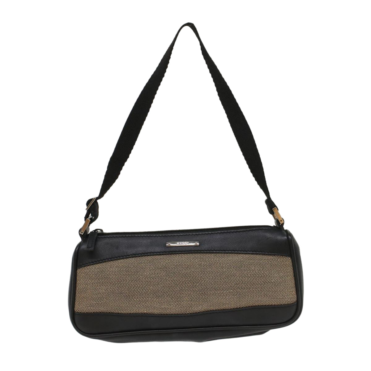 Gucci Leather Canvas Shoulder Bag
