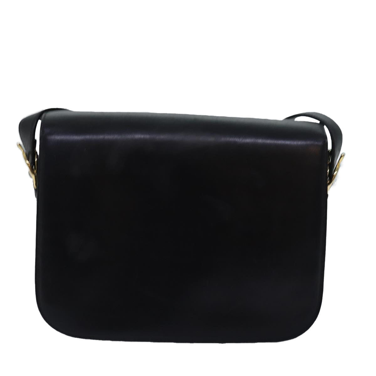 Luxury CELINE Horse Carriage Shoulder Bag Leather Black ki4569