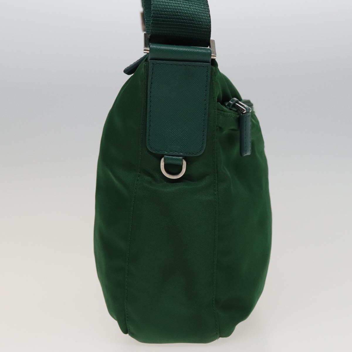 PRADA Shoulder Bag Nylon Green Auth ki4573
